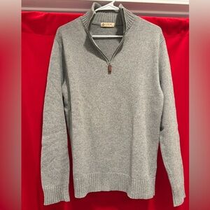 J. Crew Cotton Cashmere Quarter-Zip Sweater in Small